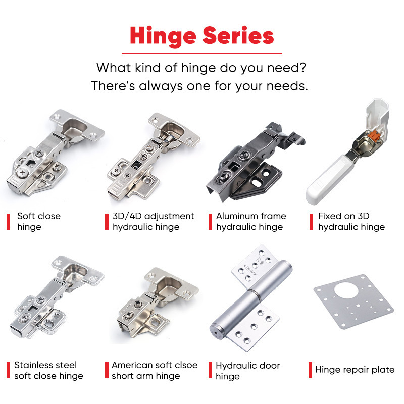 Temax Nickel Plated Two Four Holes Concealed Hinge Self Closing 35mm Cup Cupboard Door Hinges hydraulic hinge