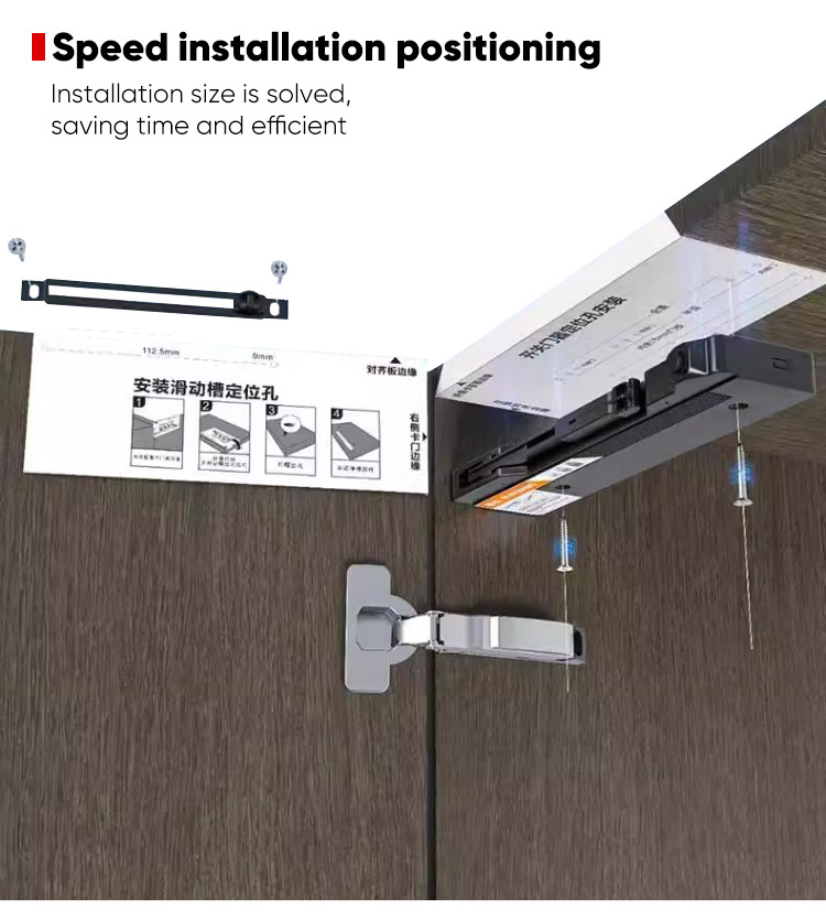 TEMAX PM100 Kitchen Cabinet push to open and soft close system damper