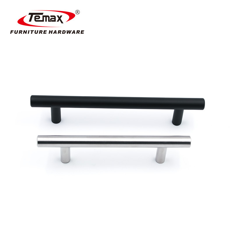 Temax Modern T-bar Stainless Steel Luxury Modern Furniture Handles Knobs Interior Door Handles Cabinet Handles