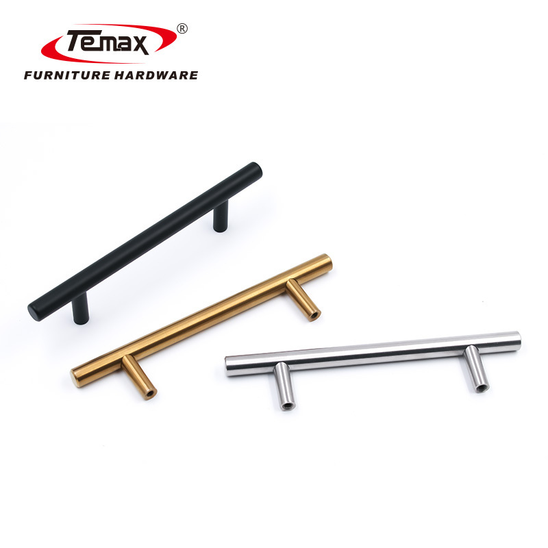 Temax Multi-color Modern T-bar Stainless Steel Furniture Cabinet Door Handle SS8925