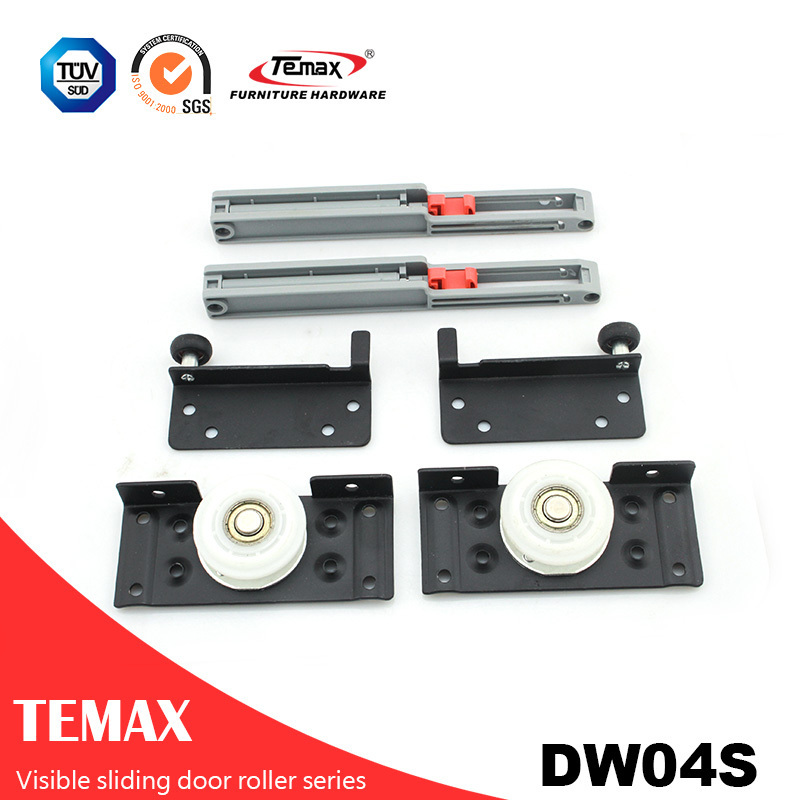 Temax Furniture Hardware Sliding Door Wheel with Damper System Accessories