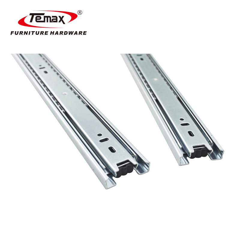 Temax 3 fold 45mm width ball bearing telescopic channel cabinet drawer slide