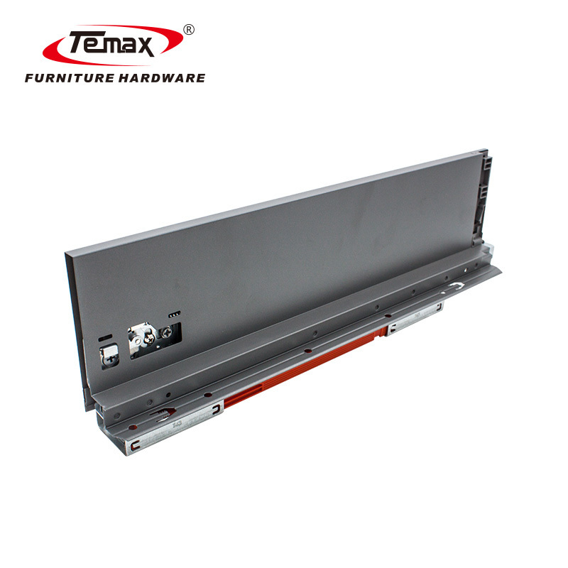 Temax thin type cabinet soft closing metal drawer box slide BT3021