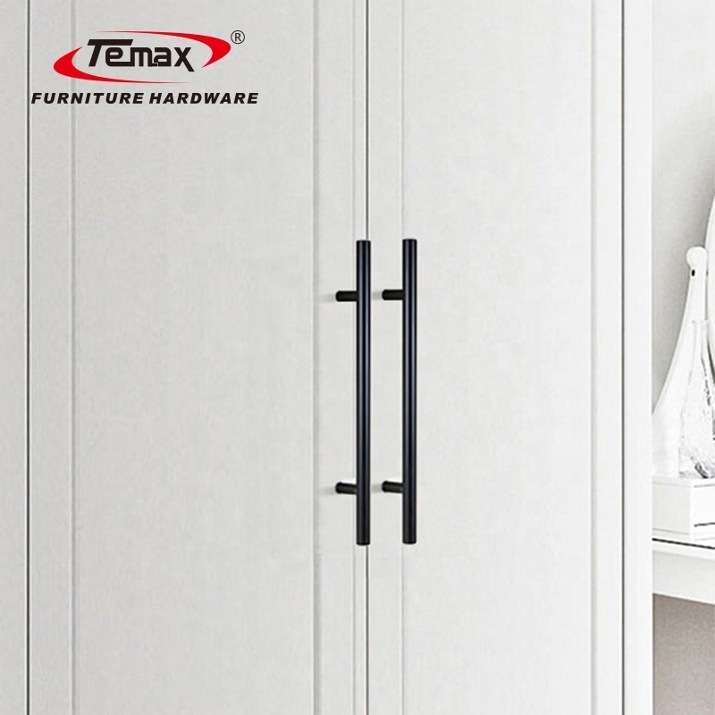 SS8925 TEMAX Solid Hollow Wardrobe cabinet door Stainless Steel T bar Handle for furniture