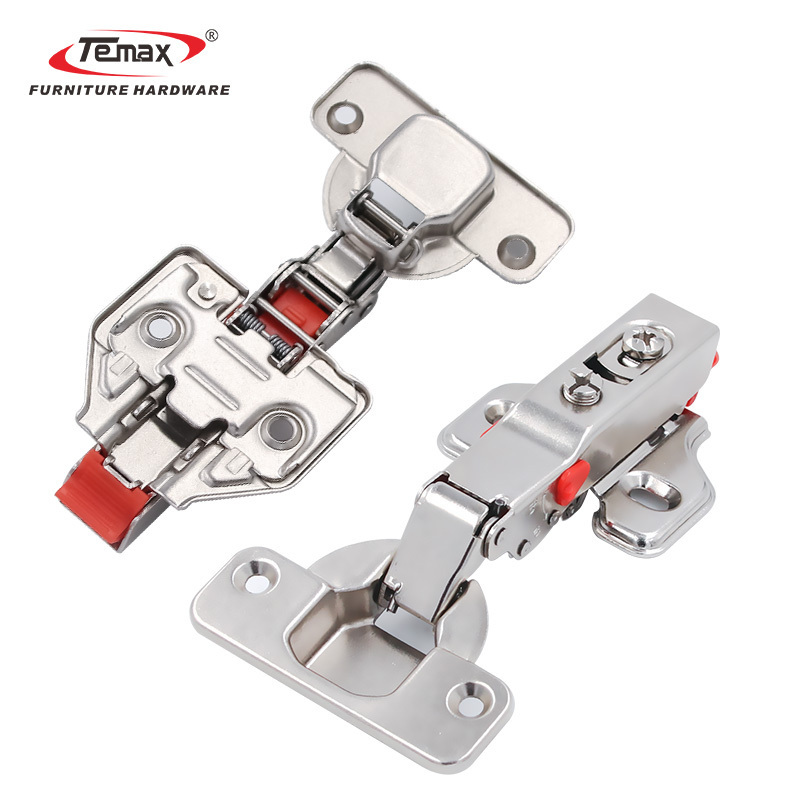 Temax Easy-Clip Stillness Kitchen Cabinet Door Plastic Steel Hinge for wardrobe hardware