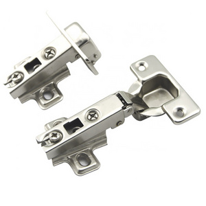 Full overlay hydraulic soft close cabinet door hinge