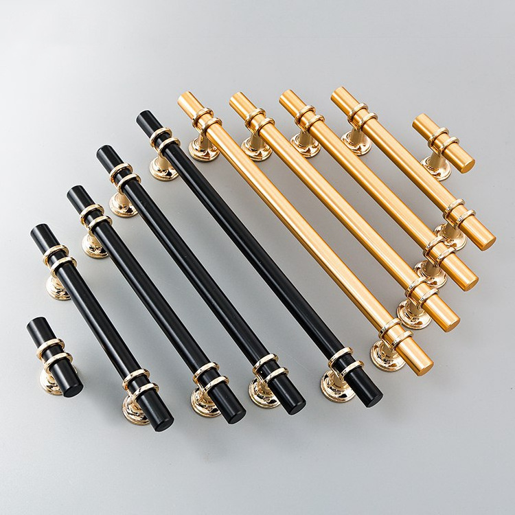 Temax Multi-color Door Handles With Golden FeetCabinet Pulls and Knobs Wardrobe Hardware