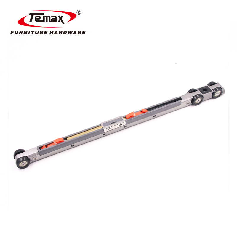 Temax M974 2+1 Double Soft Close Telescopic Sliding Door Roller 3 Doors Sync Sliding Door System