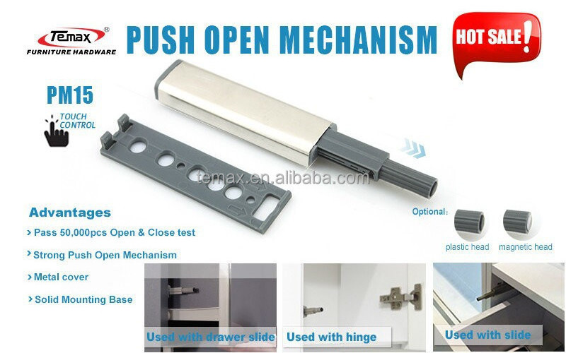 Temax Door Damper Buffer Cabinet Door Catches & Closers Push to Open System for Hardware Fitting