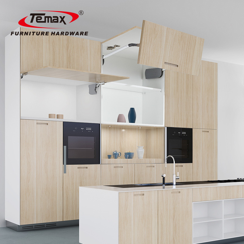 Temax Modern Design Cabinet Support Mechanism Flap Lid Stay Kitchen Lift up for Double Fold Doors