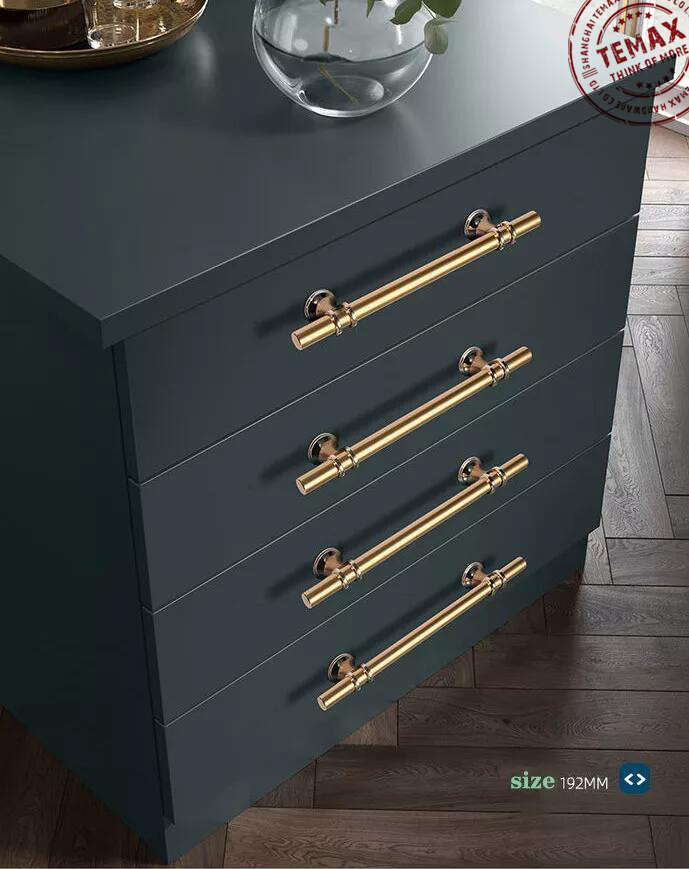 Temax Multi-color Door Handles With Golden FeetCabinet Pulls and Knobs Wardrobe Hardware