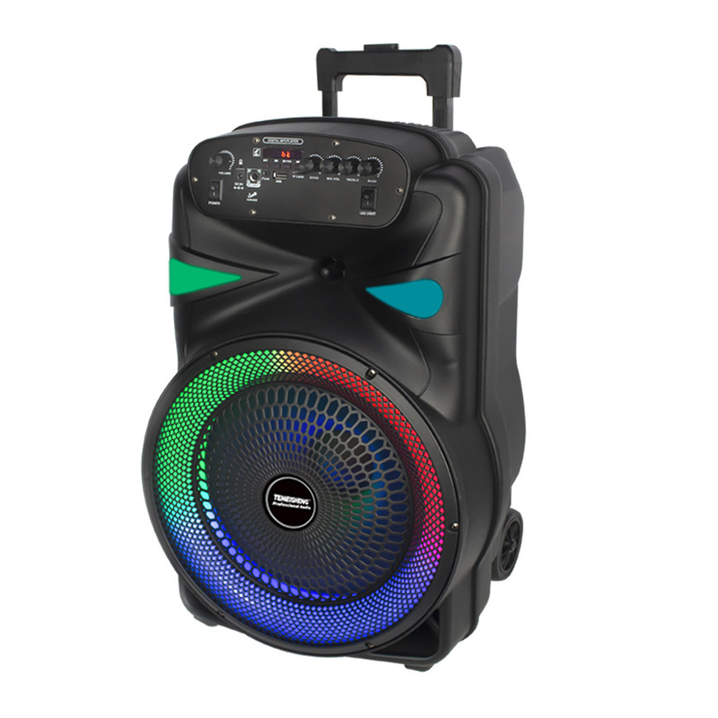 blue tooth J-J BL speakers 12 inch bass fm radio dj rgb light portable speakers alexa echo dot 4th generation anker soundcore