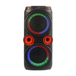 PA Party speaker Double 10 inch Hot Selling wholesale speaker Cheap price Big bass Loud DJ trolley Speaker with Disco Light T210