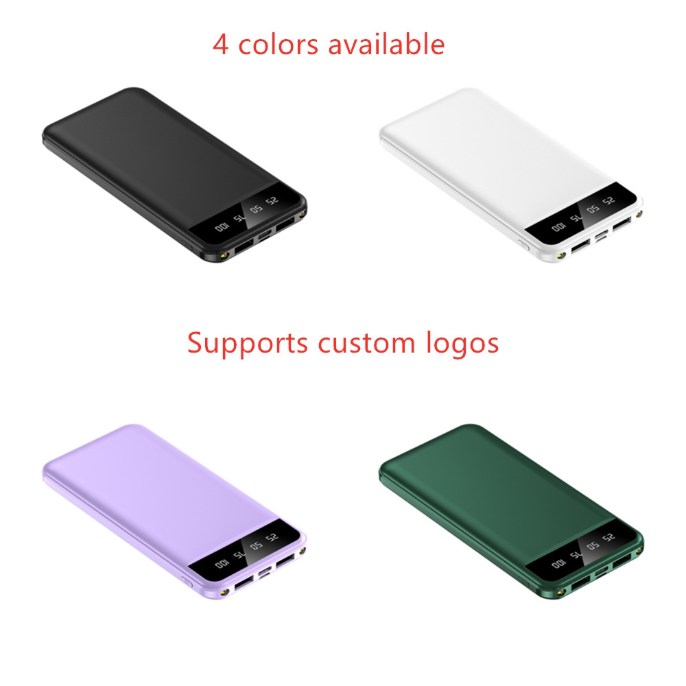 Low Price Dual USB Flashlight Power Bank 20000mah Portable Charger LED Display Custom Logo Power banks 10000mah