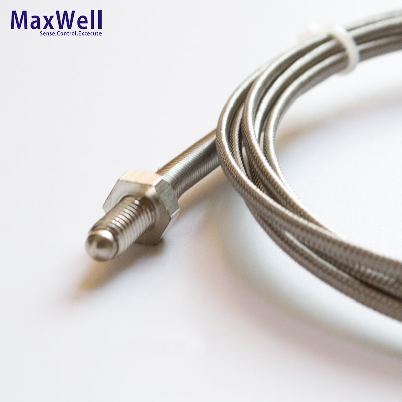 High quality M6 screw type K J thermocouple with 2m wire