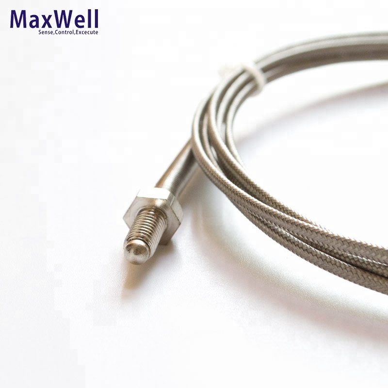 High quality M6 screw type K J thermocouple with 2m wire