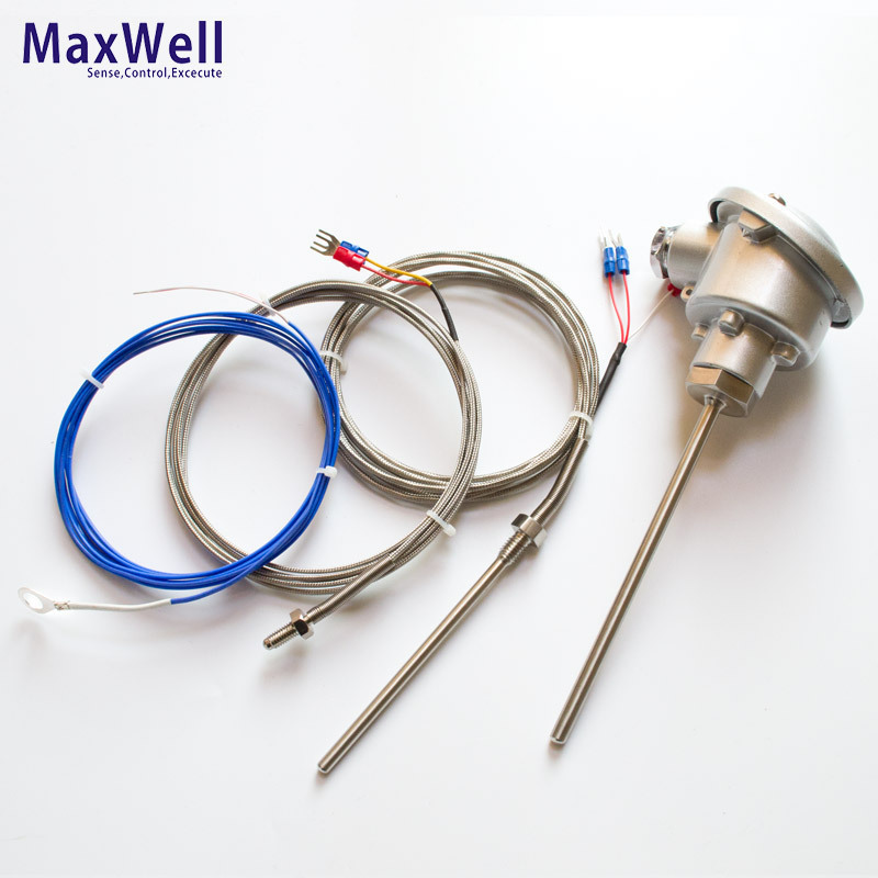 3 wire pt100 temperature sensor k type thermocouple 500 degree