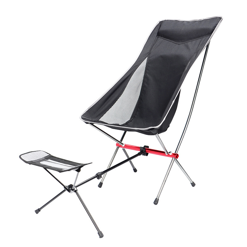 Outdoor Portable 7075 Aluminium Alloy Ultralight Folding Chair High Back Camping Moon Chairs for Outdoor