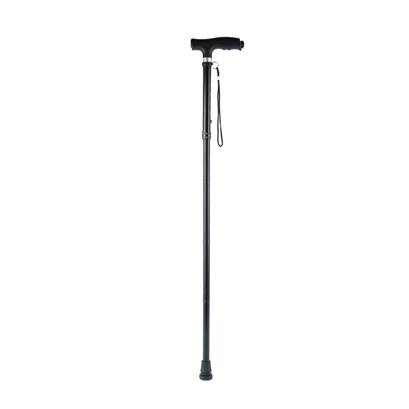 Adjustable Folding Telescopic Old Man Walking Stick with LED Light