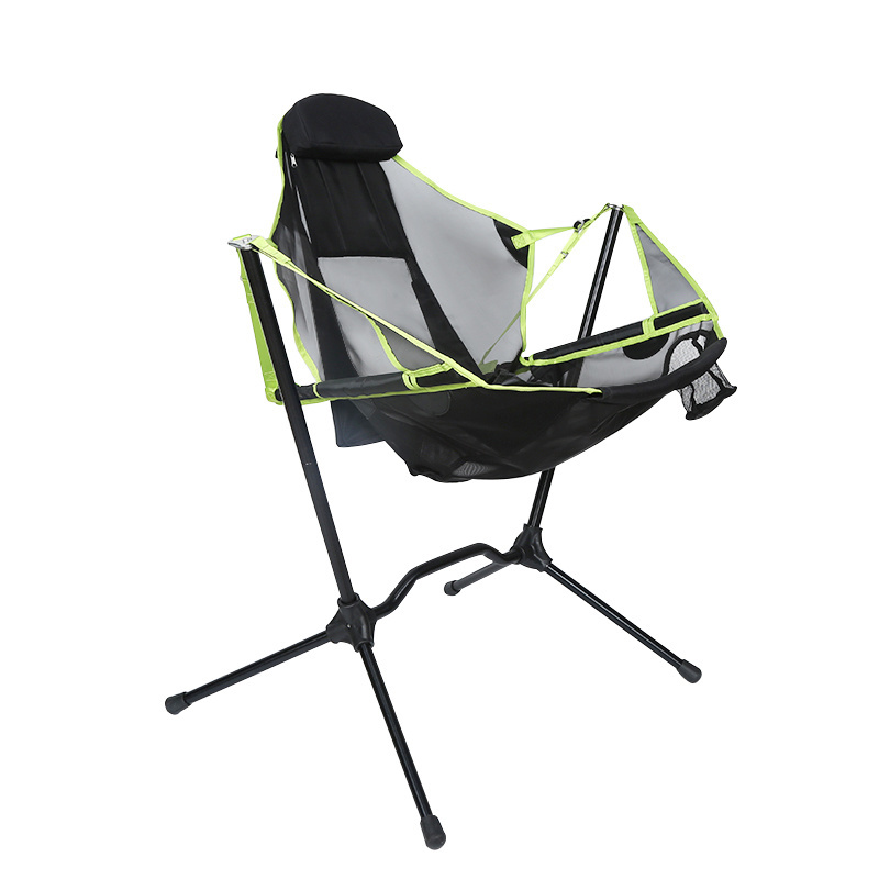 Camping Rocking Reclining Chair Ultralight Aluminium Alloy Swing Chair for Beach