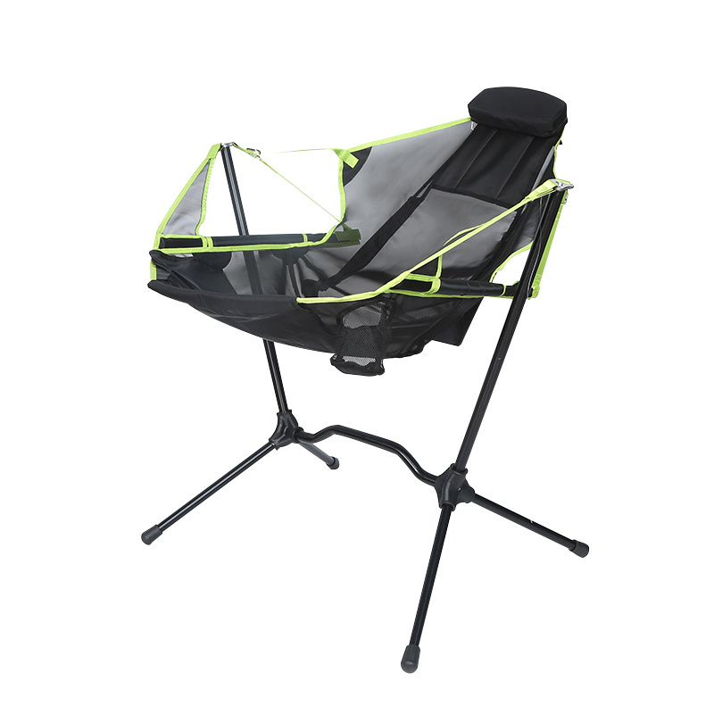 Camping Rocking Reclining Chair Ultralight Aluminium Alloy Swing Chair for Beach