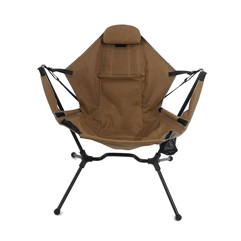 Camping Rocking Chair Aluminum Fishing BBQ Portable Folding Rocking Chair for Outdoor