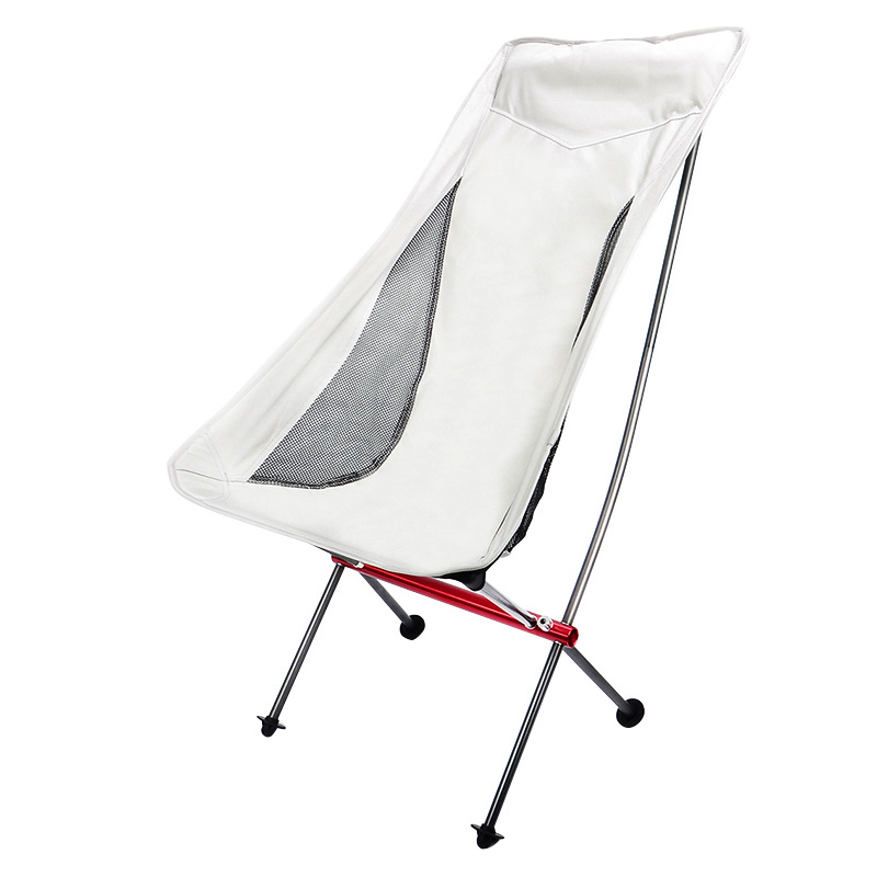 Large Aluminum Alloy Portable Camping Folding Chair With High Back