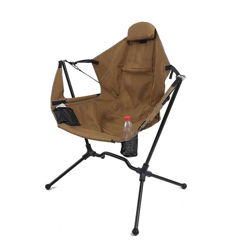 Camping Rocking Chair Aluminum Fishing BBQ Portable Folding Rocking Chair for Outdoor