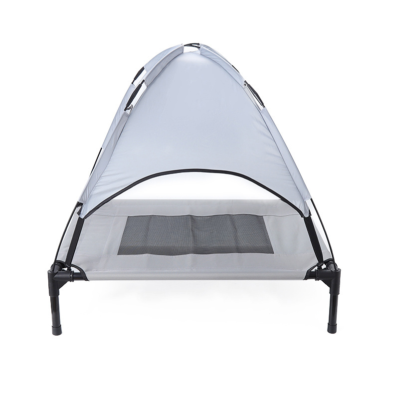 New Arrival High Quality Outdoor Camping Pet Dog Bed with Removable Sunshade Cot Tent