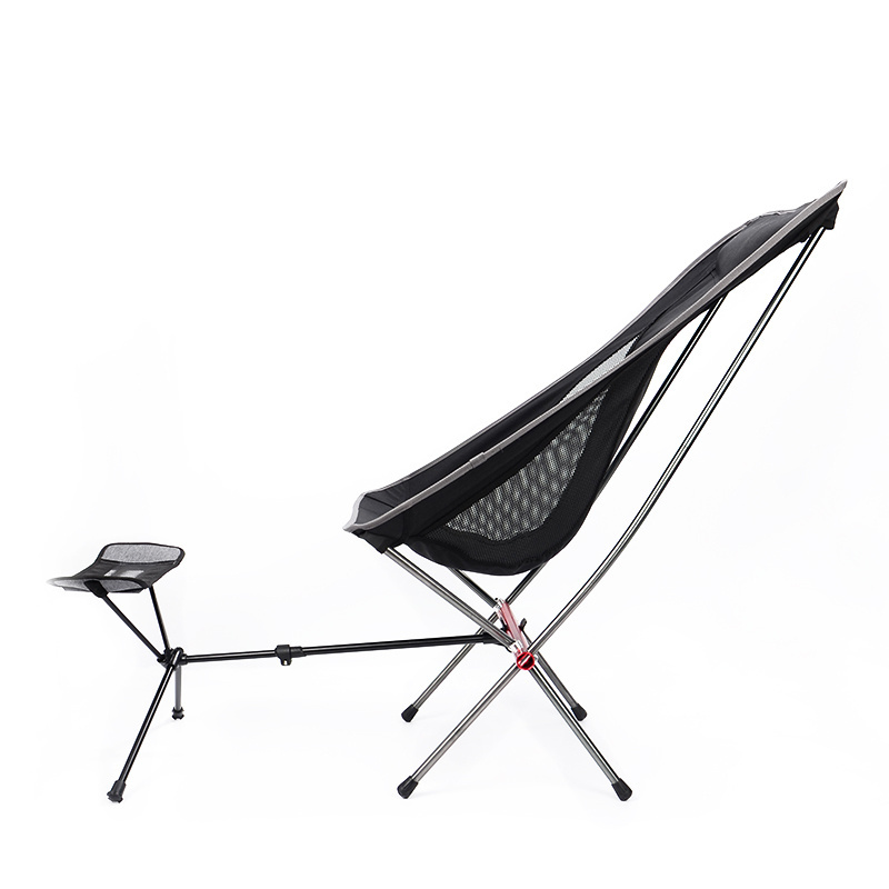 Outdoor Portable 7075 Aluminium Alloy Ultralight Folding Chair High Back Camping Moon Chairs for Outdoor