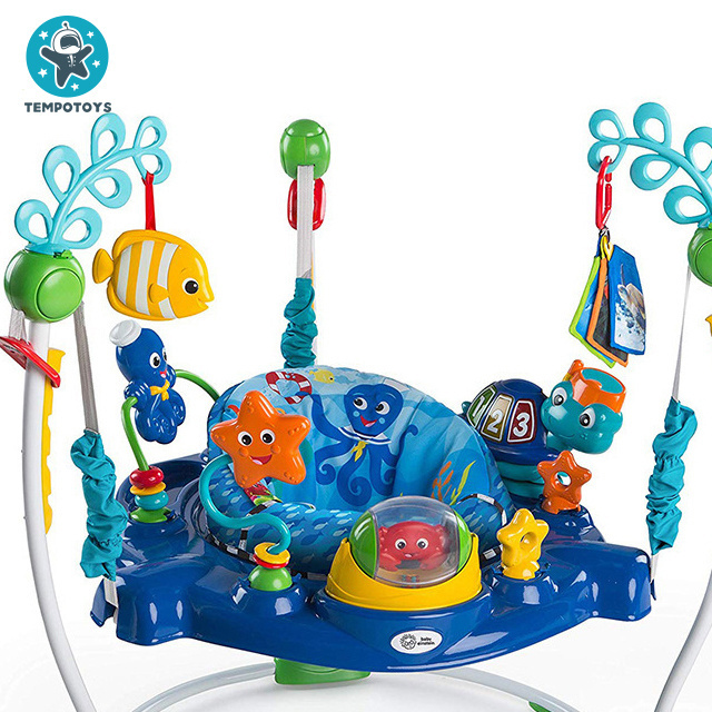 Tempo Toys Hot Selling Infant Jumper Multi-function Musical Lights Hang Plush Toys Baby Walker