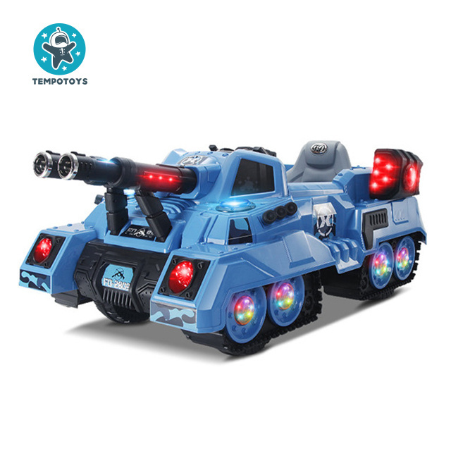 Tempo Toys New Product Ideas New Carros De Juguete 2.4G Electric Tank Remote Control Ride On Car Children Car