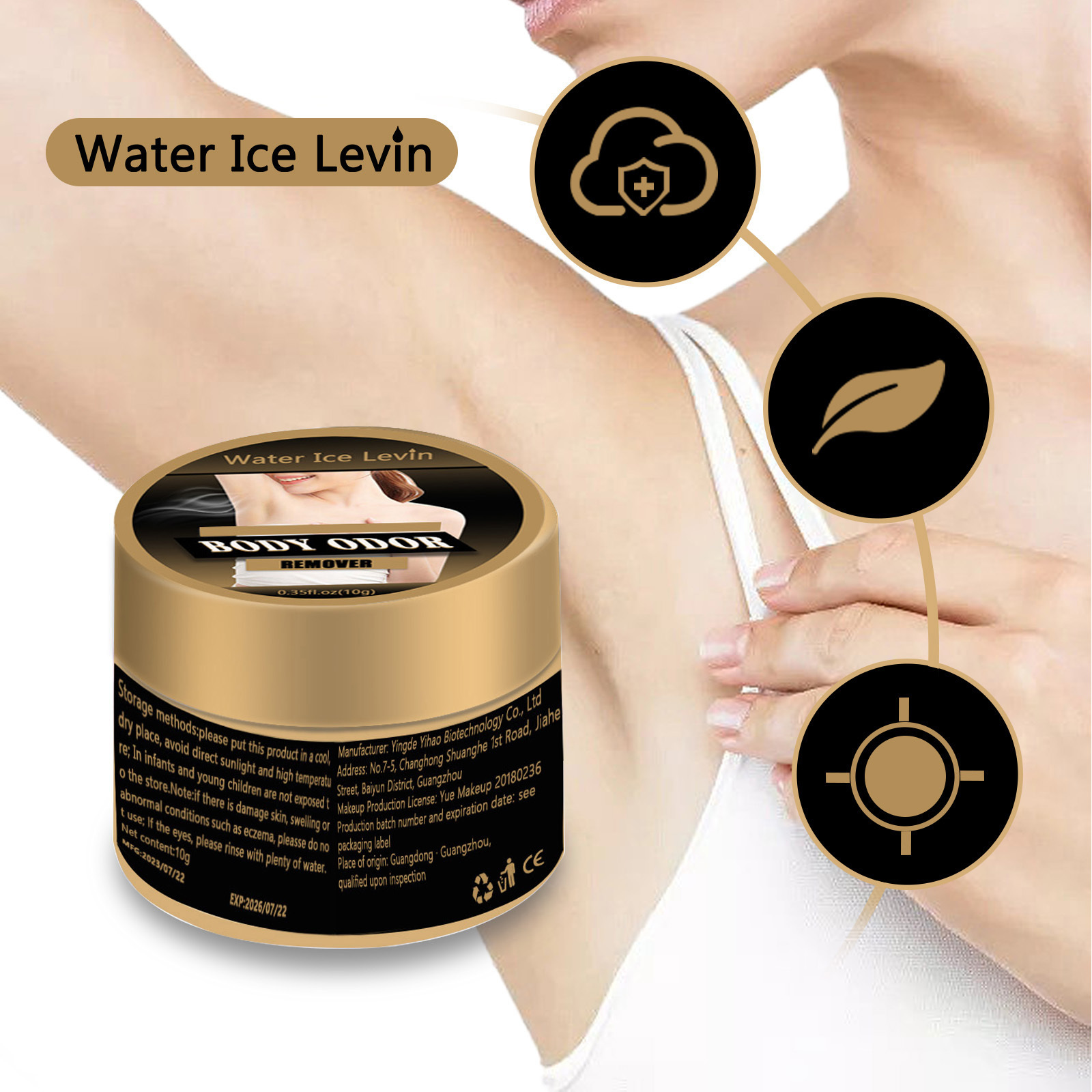 2024 New Body Deodorant Cream Eliminates Sweat and Odor, Professional Underarm Outdoor