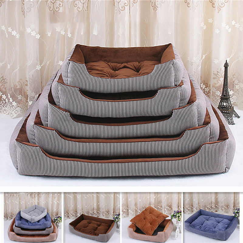 Customized Anti Anxiety Memory Foam Dog Sofa Bed Mat Orthopedic Big Large Square Washable Dog Bed