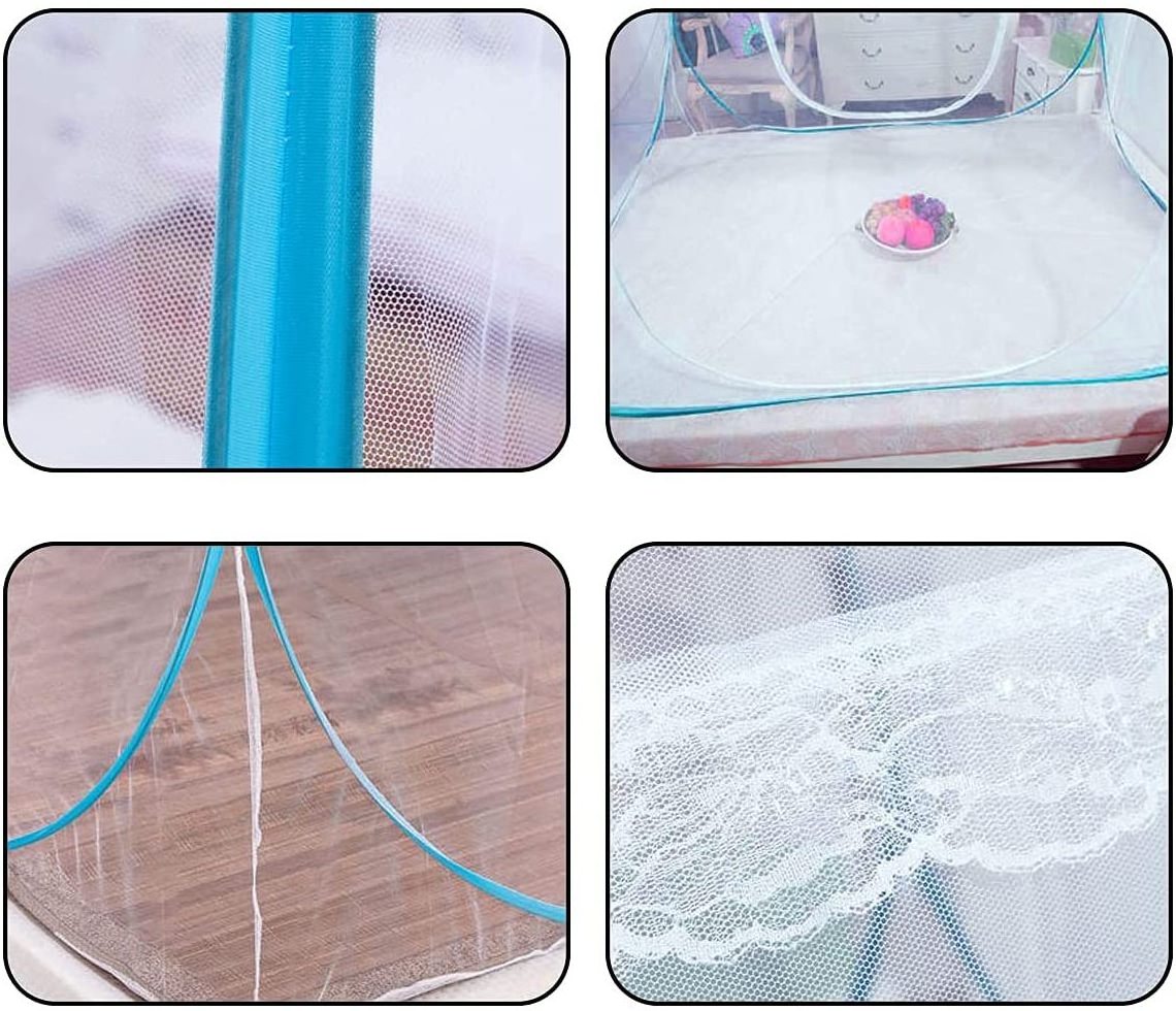 Protect sleep Double-Door Crib Mosquito Nets Canopy Foldable Mosquito Net For Bed