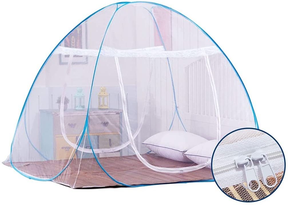 Protect sleep Double-Door Crib Mosquito Nets Canopy Foldable Mosquito Net For Bed