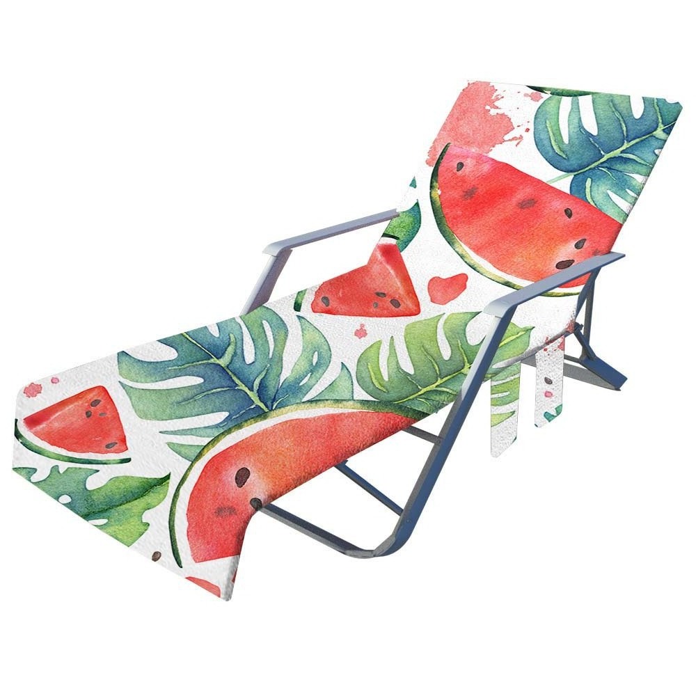 Wholesale Factory Custom Microfiber Chaise Lounge Cover Beach Chair Cover