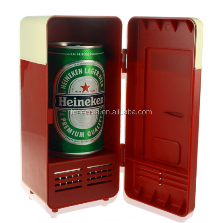 New Mini USB Fridge Cooler Gadget, Cooler/Warmer Cans Refrigerator