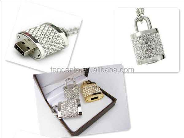 Jewelry heart/love lock usb stick - 2 .0/USB memory stick/2gb/4gb/8gb/16gb usb stick