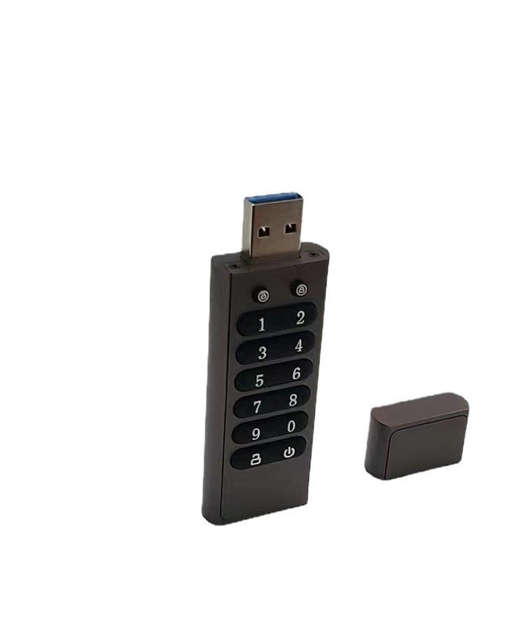 Portable Password Hard Drive Portable U Disk USB 3.0 for Various Devices AES 256 Keypad Lock 8G 16G 32G 64G USB Flash Drive