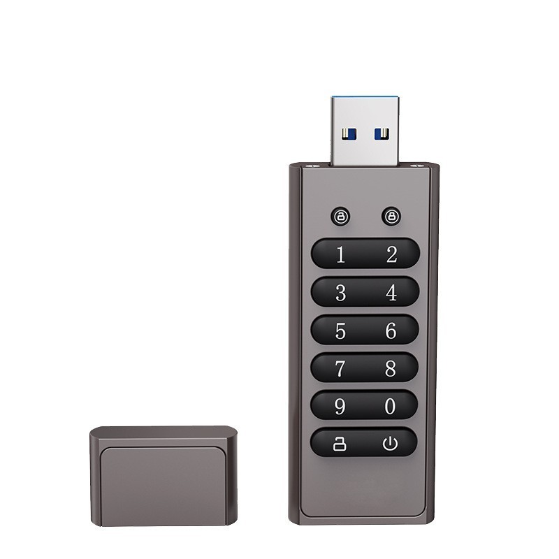 Portable Password Hard Drive Portable U Disk USB 3.0 for Various Devices AES 256 Keypad Lock 8G 16G 32G 64G USB Flash Drive