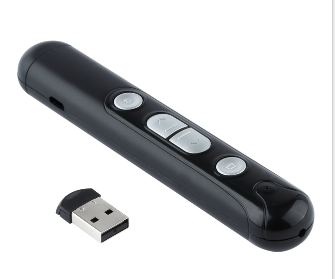 TB-19 Wireless Presenter with Laser Pointer Rechargeable PPT Presenter Demonstration Remote Laser Pointer