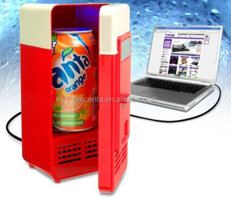 New Mini USB Fridge Cooler Gadget, Cooler/Warmer Cans Refrigerator