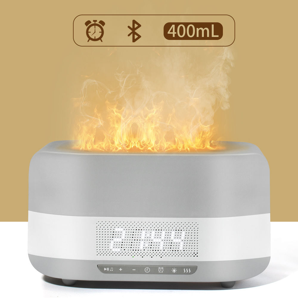 2022 Defuser Essential Oil Ultrasonic Aromatherapy Flame Air Humidifier Fire Aroma Diffuser Machine