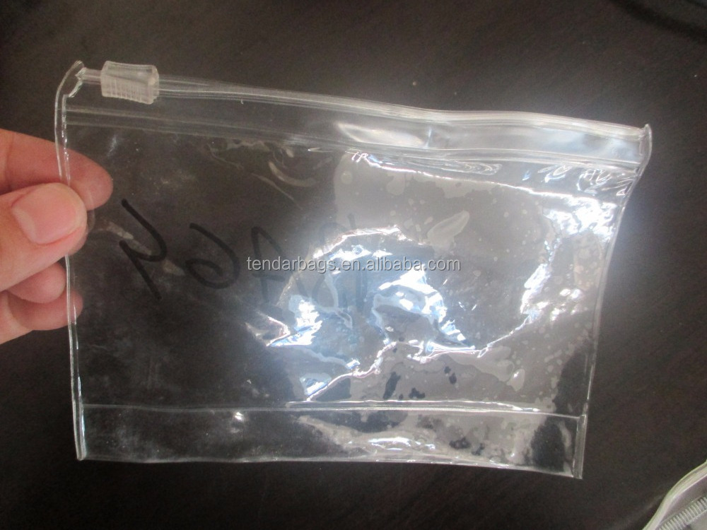 Custom Printed Ziplock Plastic Bag Made Of Clear Vinyl PVC