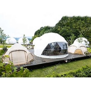 Luxury Yurt Connected Camping Tree Cabin House Family Party Geometric Dome Tent  Promotion Tent For Camping