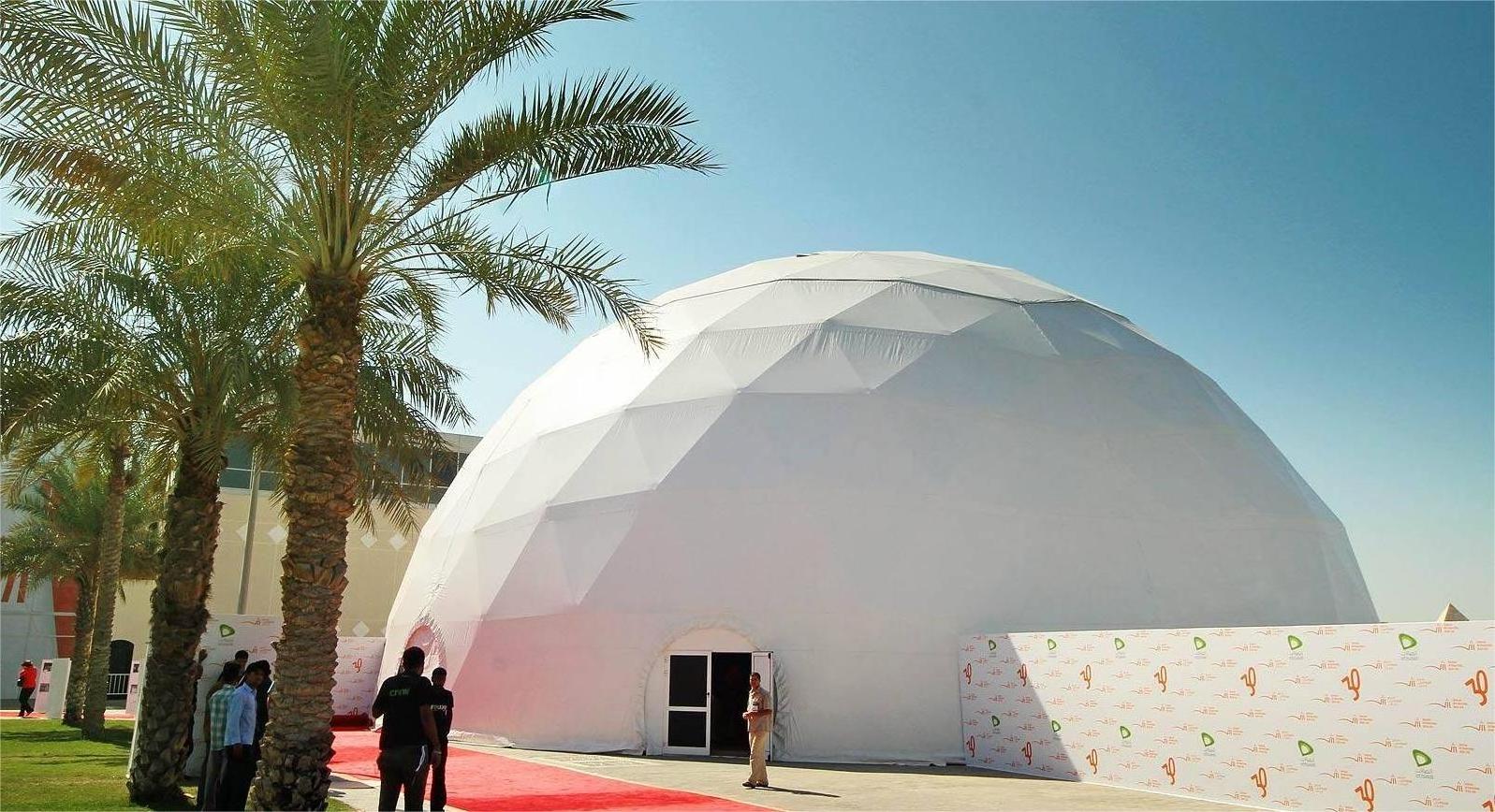 Outdoor flexible easy fix 10m round geodesic dome circus tent marquee customized size for sale