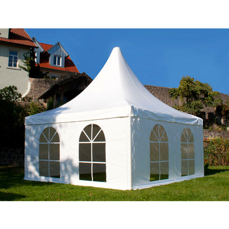 5x5 PVC tarpaulin PVC pagoda frame tent easy dismantle pagoda tent canopy for sale supplier Guangzhou