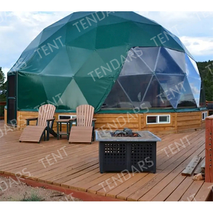 Factory Supply Outdoor Luxury Geodesic Glamping Clear Dome House Tent Building Domes Kit With Low Price