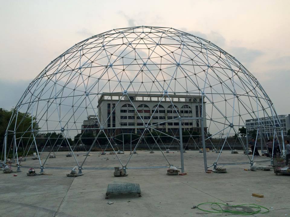 Outdoor flexible easy fix 10m round geodesic dome circus tent marquee customized size for sale